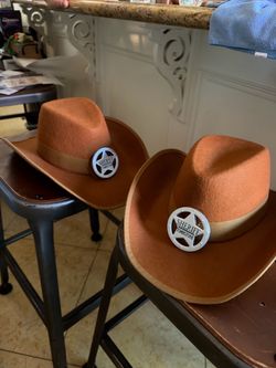 Woody style cowboy hat set of 2