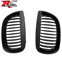 Fits 2004-2007 BMW E81/E87 1-Series Performance Front Bumper Upper Grilles Black ABS