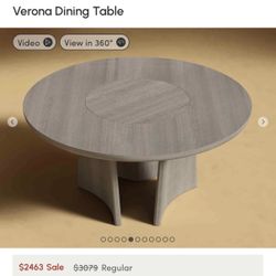 The Verona Dining Table invites an elevated dining experience with its sculptural, round design that blends modern sophistication with everyday functi