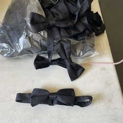 Classic Black Bow Ties 