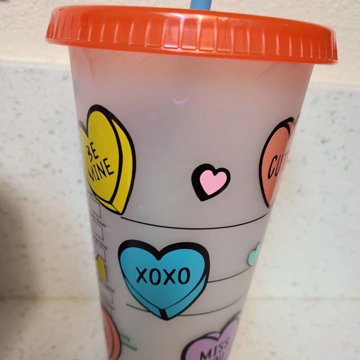 Valentine Custom Starbucks Color Change Cup