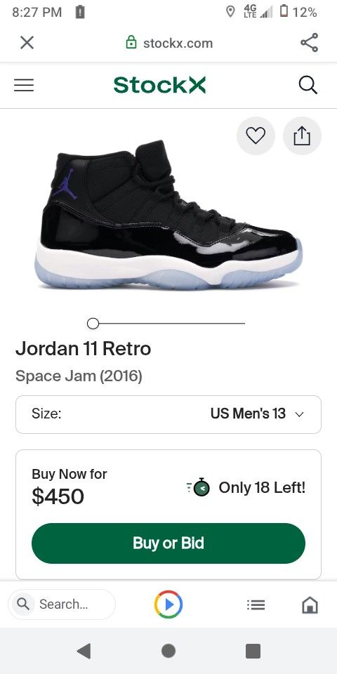 JORDAN 11 RETRO BLACK/ROYAL