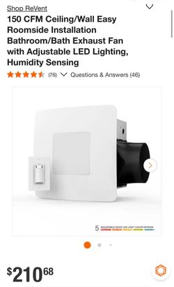 ReVent 150 CFM Bathroom Exhaust Fan (NEW)