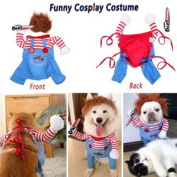 Chuckie Costume For A* Dog *