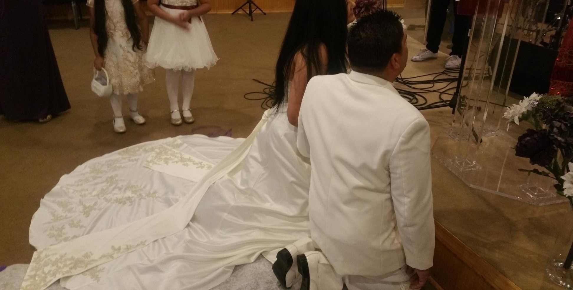 Elegant David's Bridal Wedding Dress