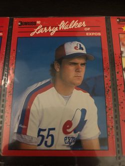 A Rare Larry Walker Rookie Card & 2 Popular Bo Jackson Cards