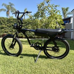 New Black Model J EBC Bike With Suspension And Rack