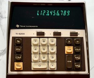 Texas Instruments TI-5200 Desktop Calculator (1977)-Fully Functional-Vintage