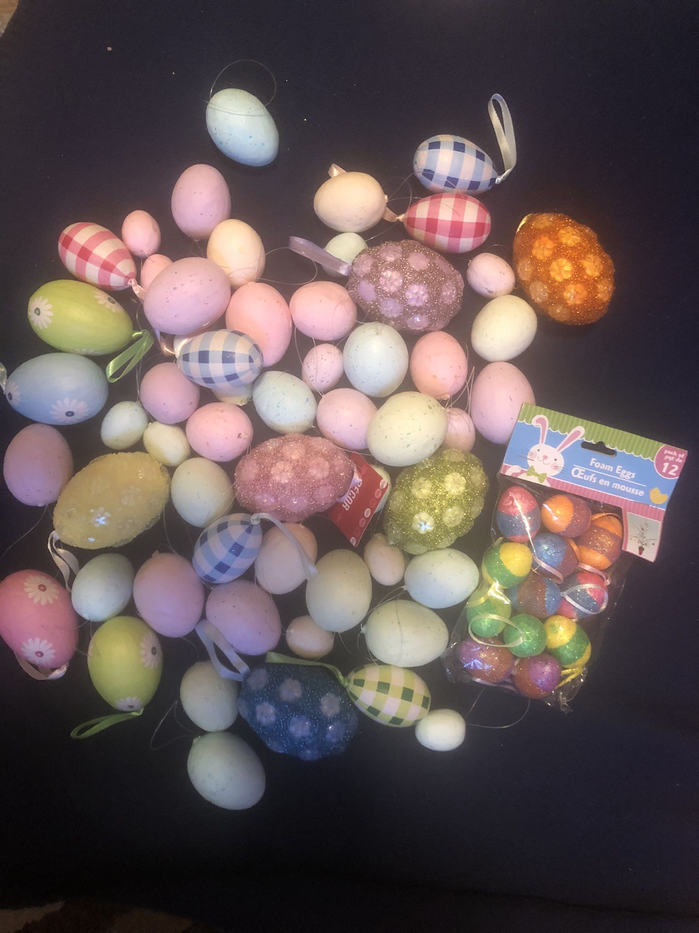 Lot of foam Easter Eggs variety of sizes - make an offer