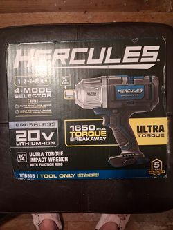 Hercules 4 mode selector 1650ft.lbs Torque Breakaway