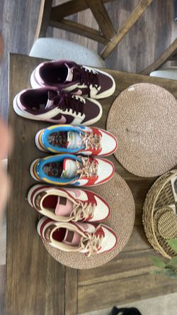 3 pairs of Dunks