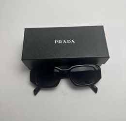 Prada Black Rectangle Sunglasses