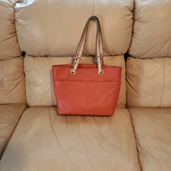 Authentic Michael Kors Orange Purse 