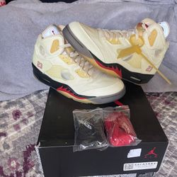 Jordan 5 Off-White Sail 