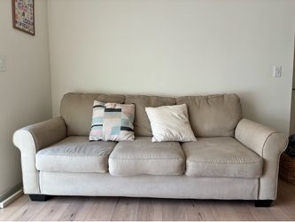 Beige 3-Seat Sofa