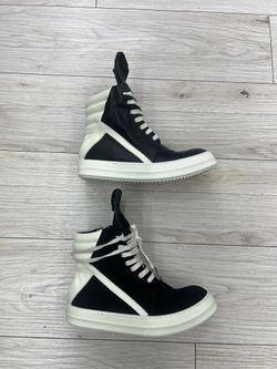 Rick Owens Sneakers Black And White 
