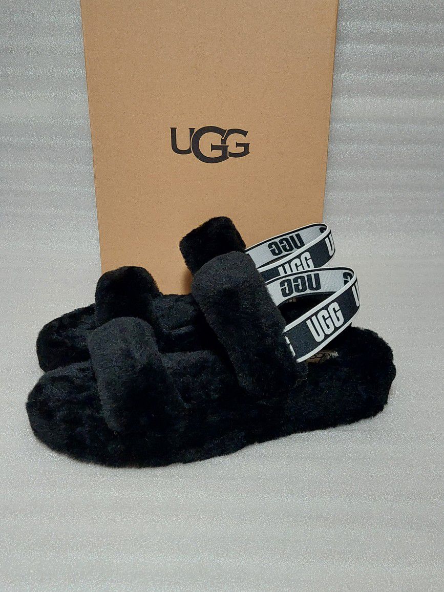 UGG sandals. Brand new in box. Black. Size 11 women's shoes Slippers Slides