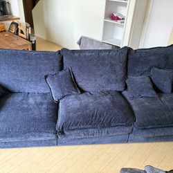Big Blue Sectional Couch