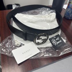 Gucci Interlocking G Buckle Belt- Men’s