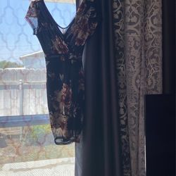 Black Floral Dress