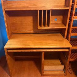SOLID WOOD COMPUTER DESK