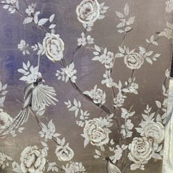 Elegant Gold Floral Wall Art  