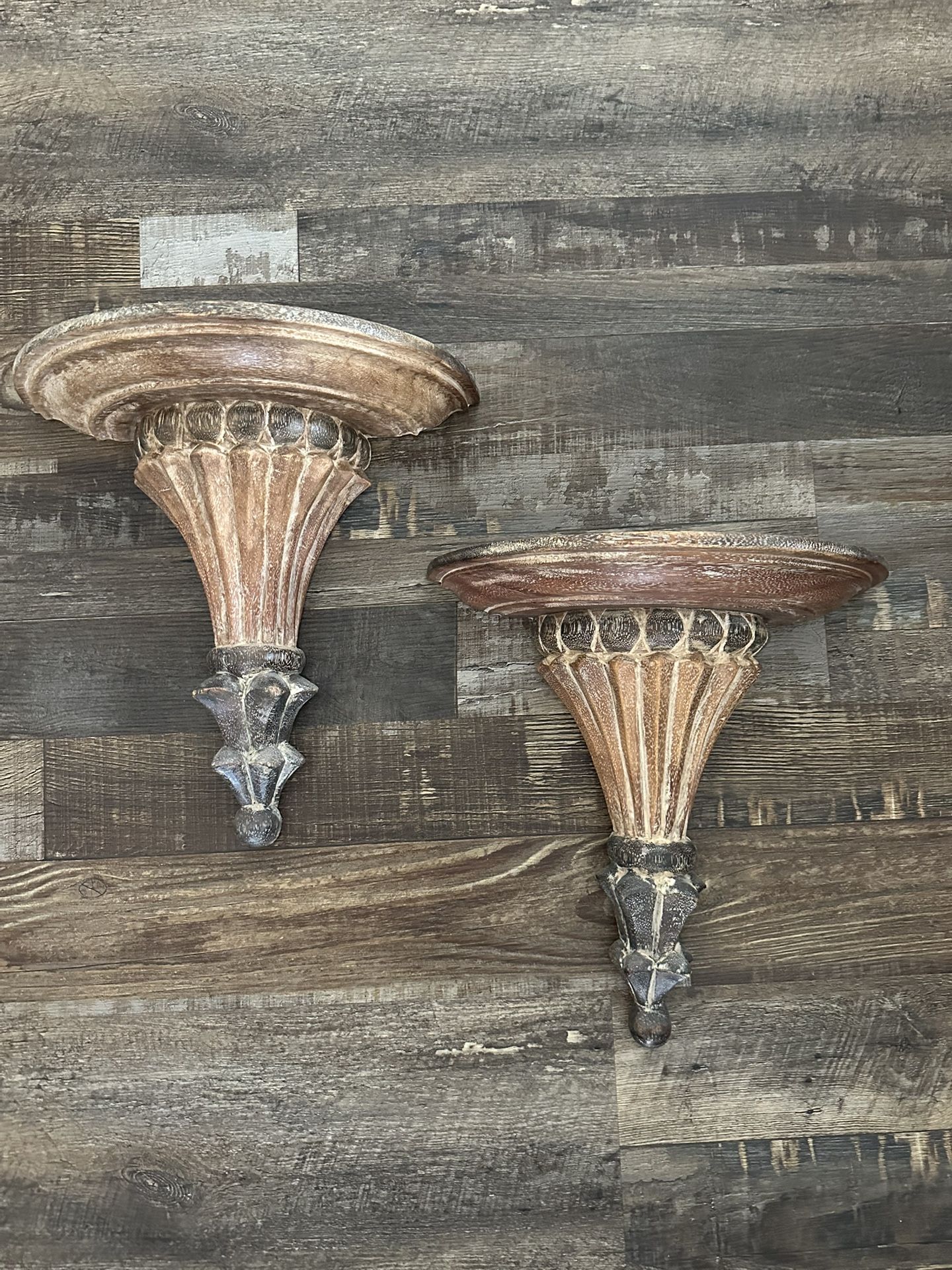 SET OF 2 RUSTIC WALL SCONCES DECOR FURNITURE
