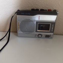 SONY TCM-200DV Handheld Cassette-Corder Tape Voice Recorder VOR Tested