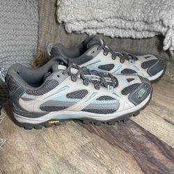 The North Face Hedgehog Vibrant GTX Trail Hiking Shoes Gray Blue Women’s 8