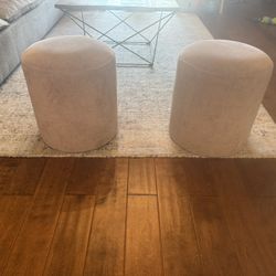 West Elm  Ottomans (2)