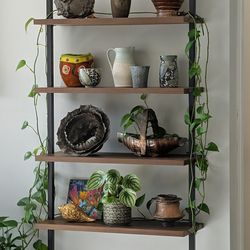 4 Tier Floating Bookshelf Shelves