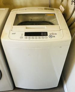 LG 4.3 cu ft. Top Load Washer in White with SlamProof Glass Lid
