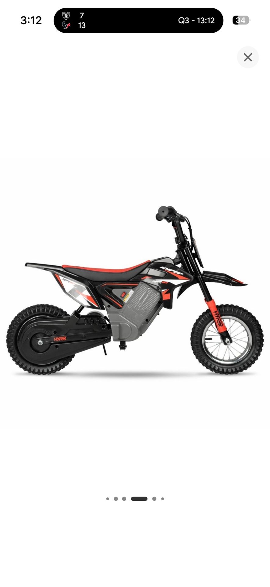 Razor Dirt Bike HPR350 Electric Motorbike For Kids
