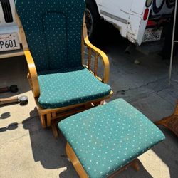Rocking Chair With Stool