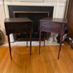 Federal Style Drop-Leaf Side Table with Hidden Swing Supports