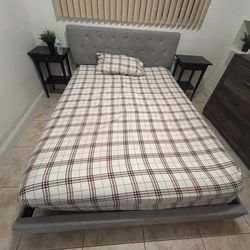 Queen bed with mattress