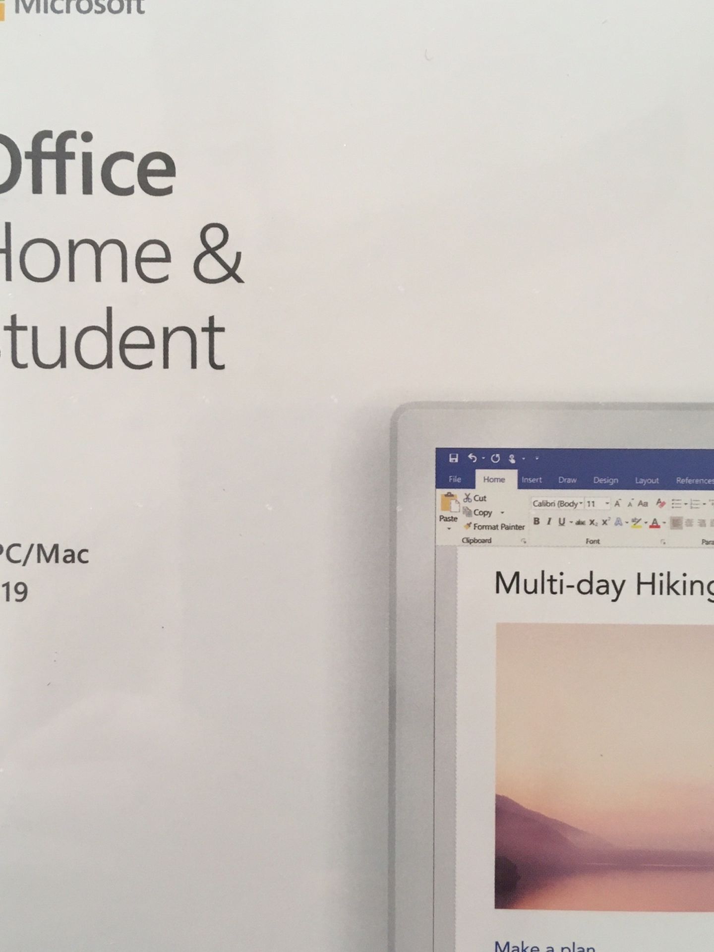 New Microsoft Office Home & Student 2019 PC/Mac Software Sealed