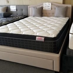 Brand New Light Brown Queen Storage Bedframe