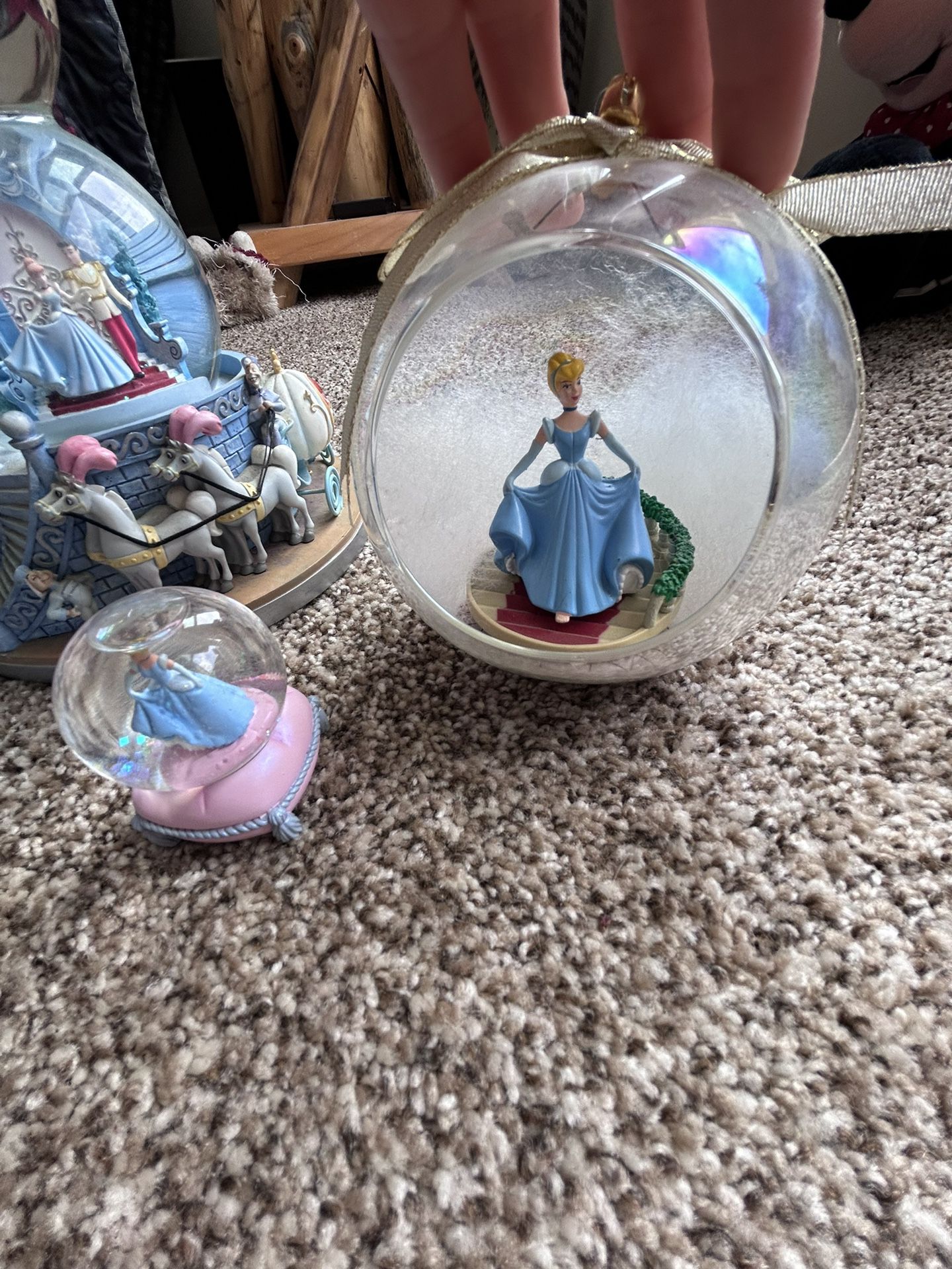 Cinderella Snow Globes And Ornaments 