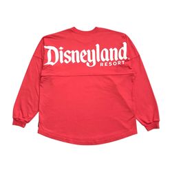 Disneyland Resort Long Sleeve Shirt Large L Spirit Jersey Coral Pink Disney Y2K