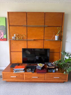 Wood TV Console