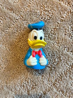 1970s Vintage Walt Disney Productions Donald Duck Vinyl Finger Puppet (Made in Taiwan)