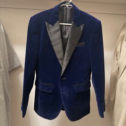 Men’s Valvet Blazer Blue