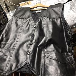 4XL Leather All American Rider Vest