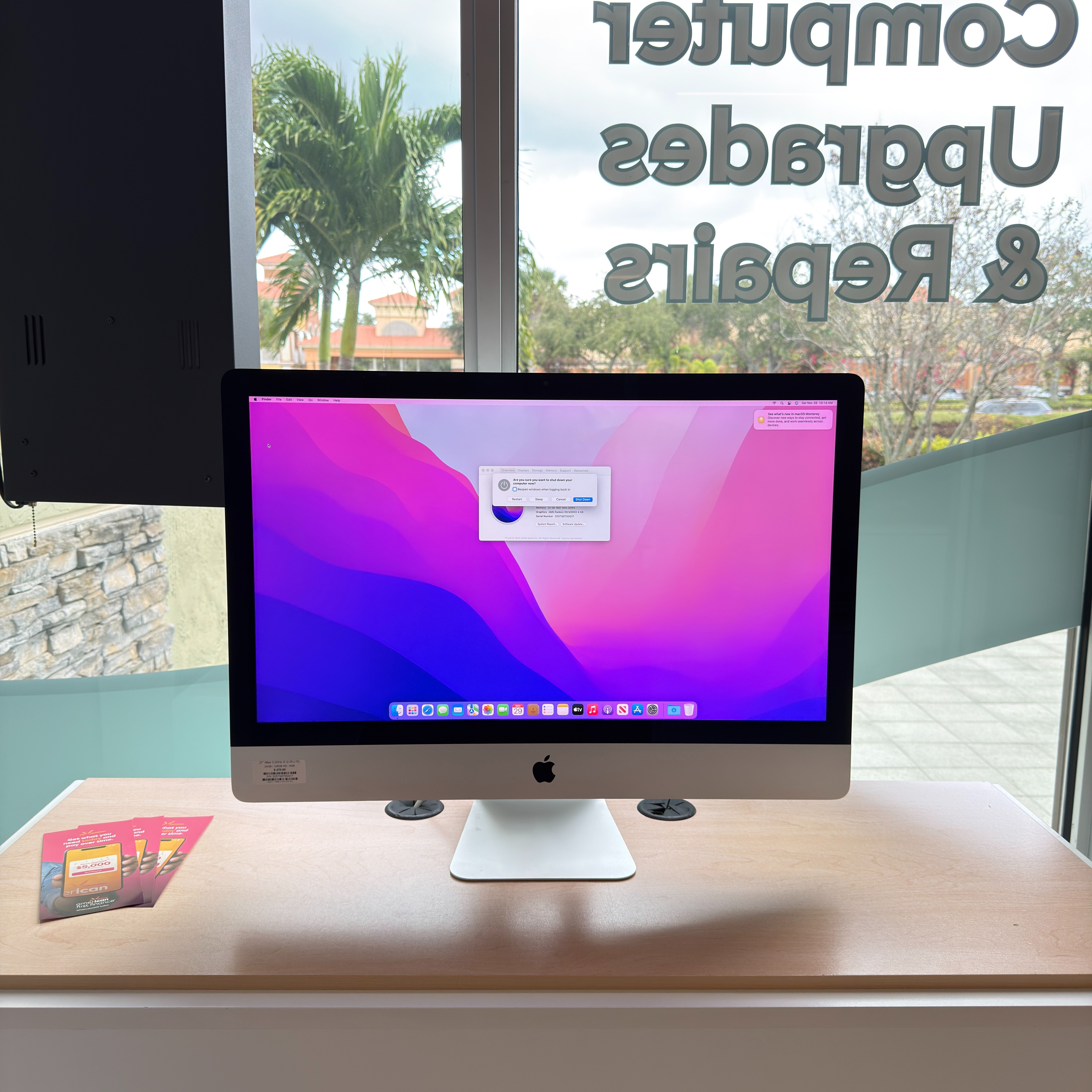 27" Apple iMac – 3.2GHz Quad-Core i5 (R-L15) | 24GB RAM | 128GB SSD + 1TB HDD | 4GB