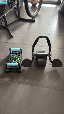 Ab Wheel Roller and Push-Up Board Set