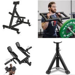 Landmine Gym setup, Weights, Pulley system and attachments