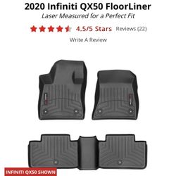 WeatherTech Floor Mats:  2019 - 2023 Infiniti QX-50