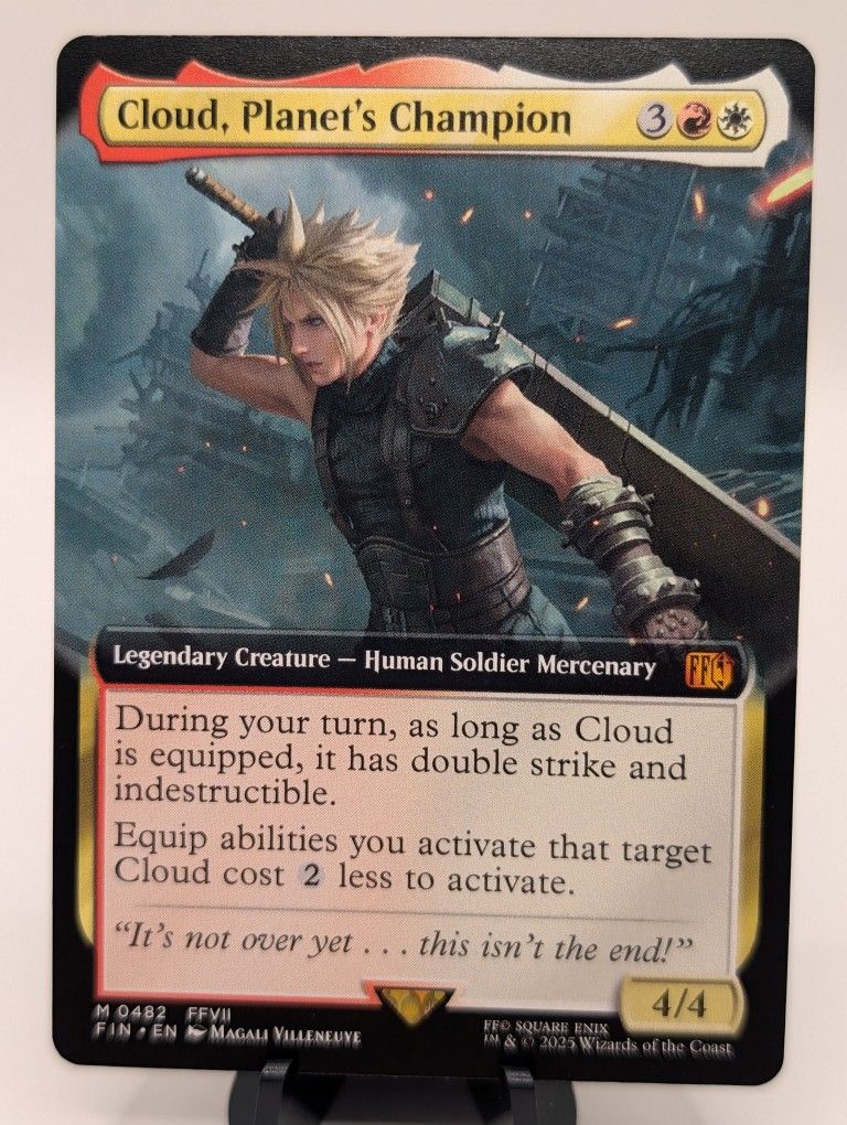 Cloud, Planet's Champion (Extended Art) Magic: The Gathering Universes Beyond: FINAL FANTASY 482