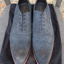 Marc Joseph NY Gold Series “Dominick St” Navy Suede – Size 12